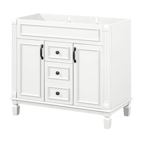 Bathroom Vanity Cabinet With 2 Soft Closing Doors And 2 Drawers