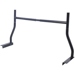 Universal Pick-Up Truck Rack 650 Lbs Adjustable Fit 2-Bars Utility Ladder Truck Cargo Rack - Black