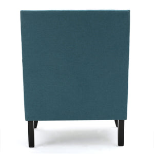 Serenada - Upholstered Fabric Club Chair With Nailhead Trim And Tapered Birch Legs