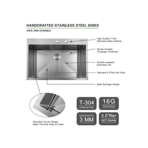 Topmount Stainless Steel Kitchen Sink