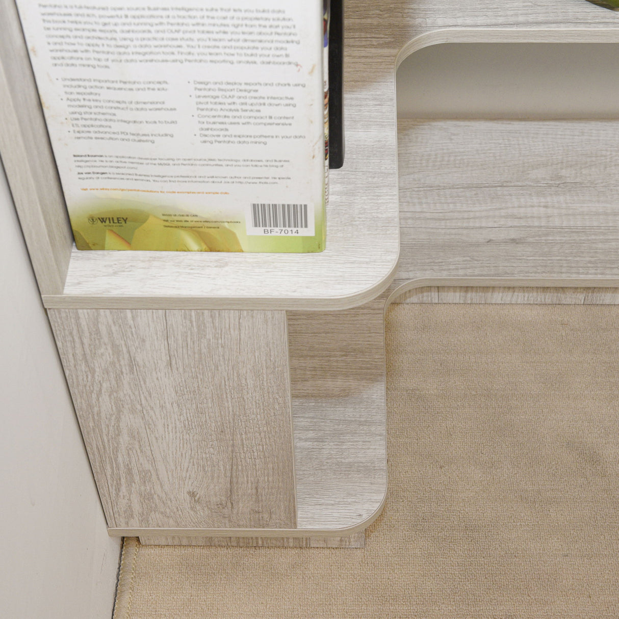 L-Shaped Corner Bookshelf