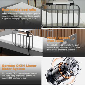Electric Adjustable Hospital Bed for Home Use