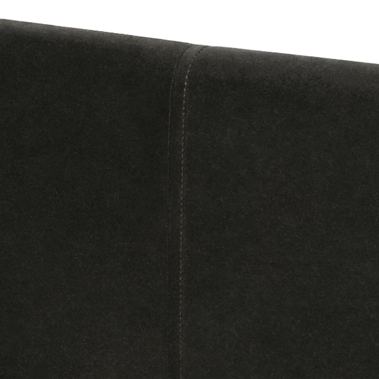 David - King Tufted Wingback Bed - Dark Charcoal Gray