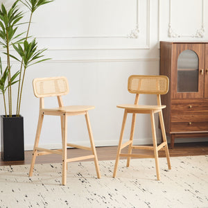 Bari - Indoor Wood Barstool (Set of 2) - Best Buy Furniture