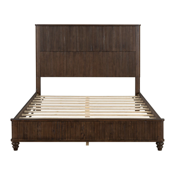 Platform Bed Frame & Tall Headboard