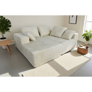 Corner Combination Sofa Sectional Couch With Soft Fabric