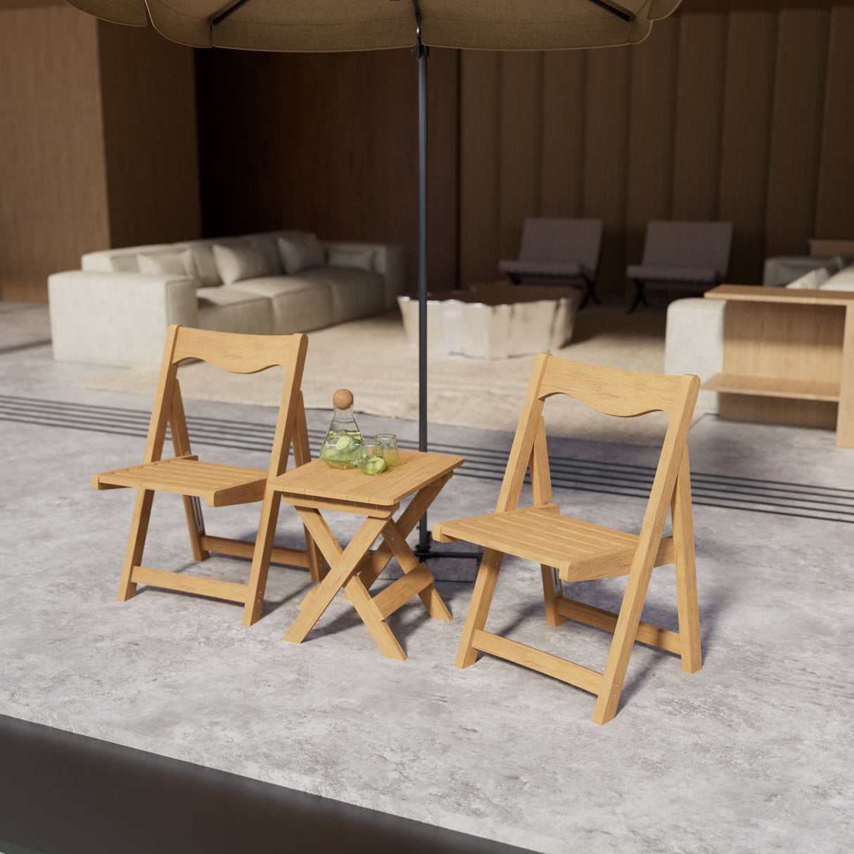 HIPS Material Outdoor Bistro Set