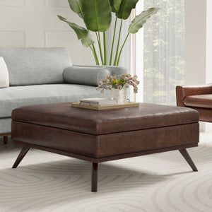 Owen - Multifunctional Square Coffee Table Storage Ottoman