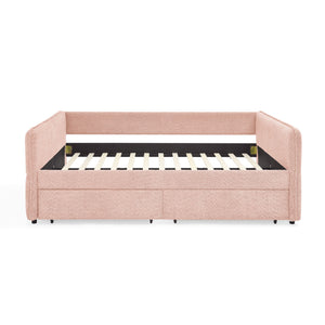 Upholstered Daybed & 2 Drawers