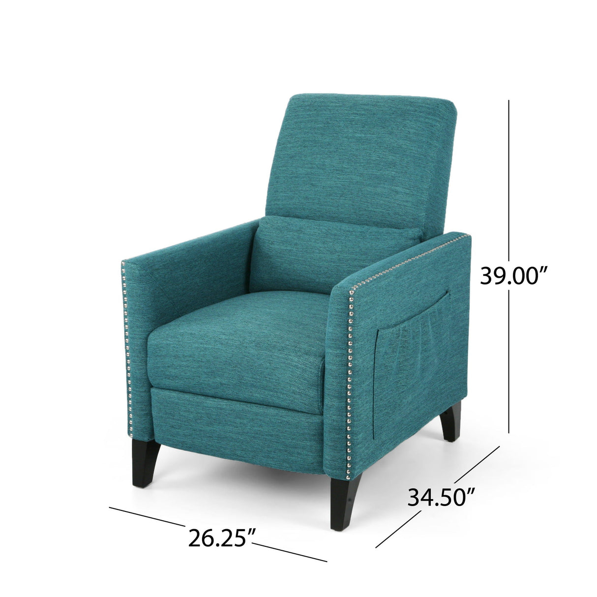 Kiersten - Contemporary Fabric Pushback Recliner - Best Buy Furniture