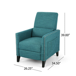 Kiersten - Contemporary Fabric Pushback Recliner - Best Buy Furniture