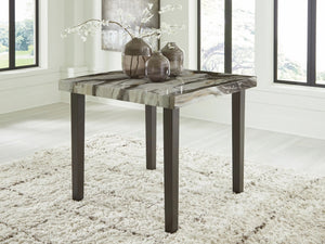 Jeshina - Square Dining Room Counter Table - Dark Brown / Beige - Best Buy Furniture