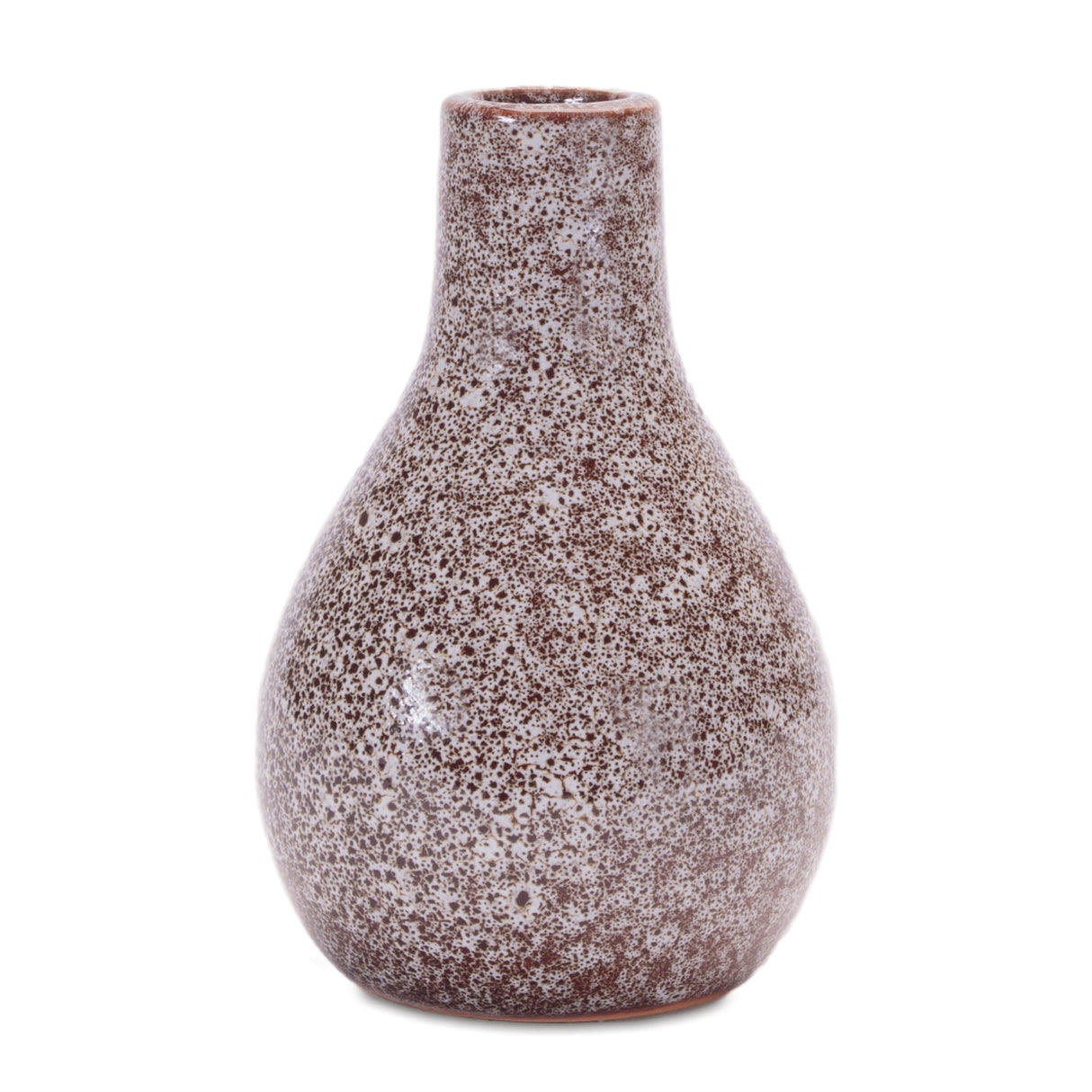 Speckled ceramic bottle vase (set of 2)