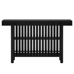 2 Tier Mini Bar Table For Kitchen - Black