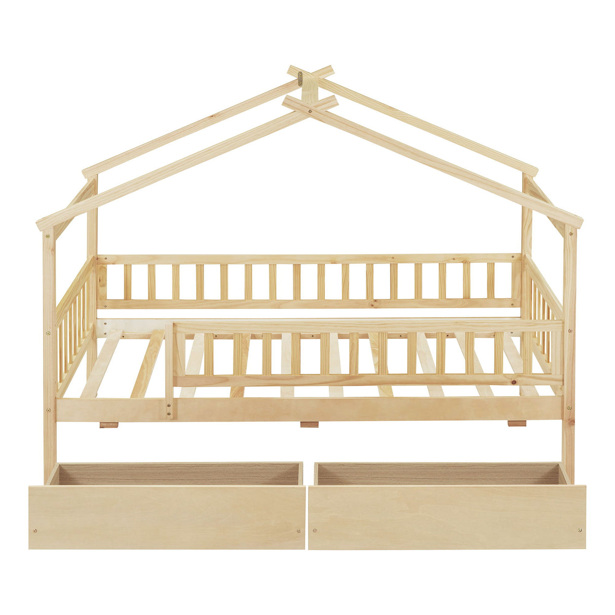 House Bed With 2 Drawers
