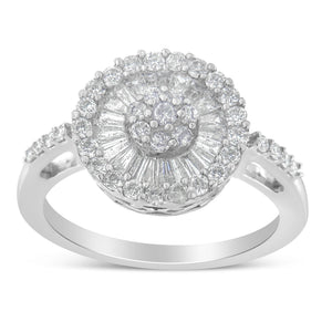 10KT White Gold Diamond Cocktail Ring (1 cttw, H-I Color, SI2-I1 Clarity)
