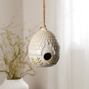 Ornate-Porcelain-Birdhouse-(Set-of-2)-Garden-Decor