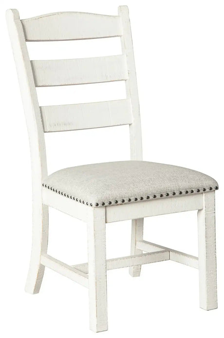 Valebeck - Dining UPH Side Chair (Set of 2) - Beige / White - Best Buy Furniture