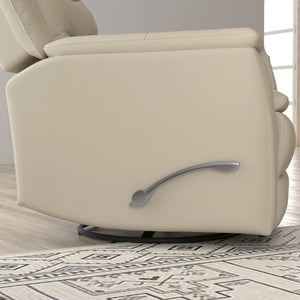 Swivel Recliner With Manual Adjustable Footrest