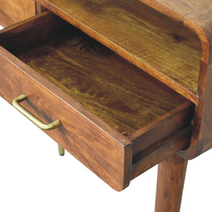 Solid Wood Valenza Curved Console Table