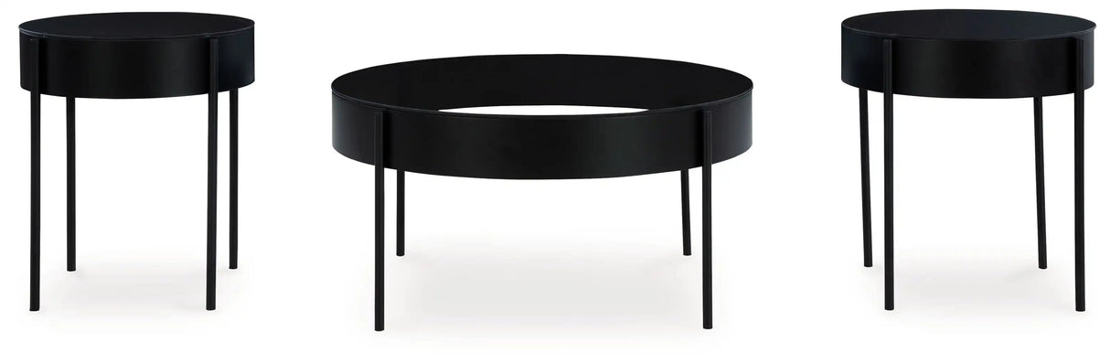 Ardoline - Occasional Table Set (Set of 3) - Black - Best Buy Furniture