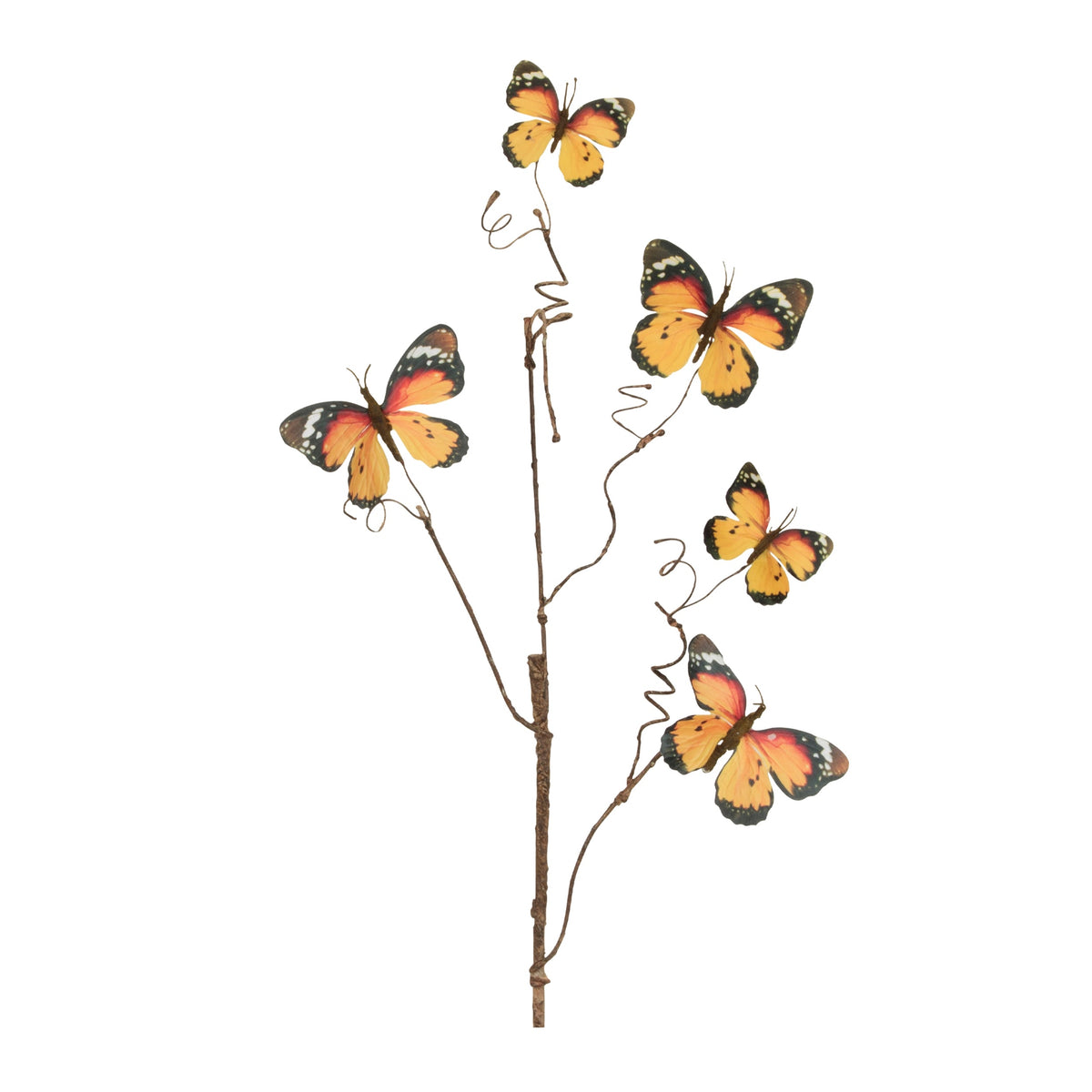 Butterfly-twig-spray-(set-of-4)-Artificial-Flowering-Plants