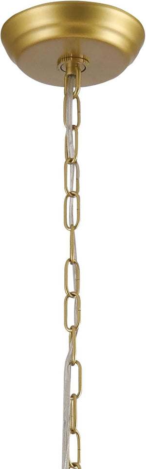 Sputnik Chandelier, 7-Light Satellite Pendant, 25.6 Inch, Gold and Black