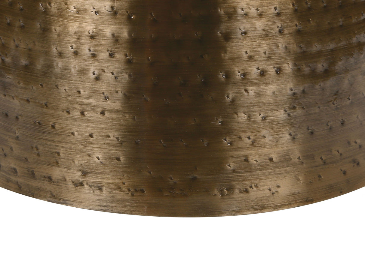 Drum Accent Side Table, Hammered Texture - Best Buy Furniture
