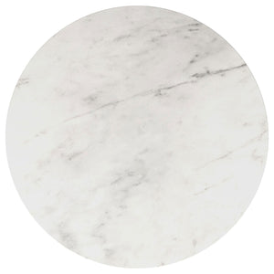 Landry - Round End Table - White Marble