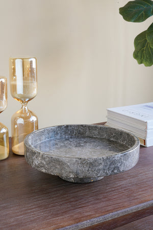 10x10x3" Marble Pedestal Plate