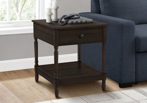 Accent - Table, 2 Tier, Square, Traditional - Walnut - Best Buy Furniture