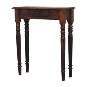 Turned Legs Drawer Console Table