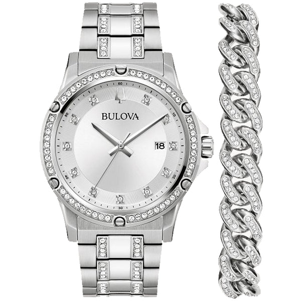 Bulova Men's Crystal Box Set