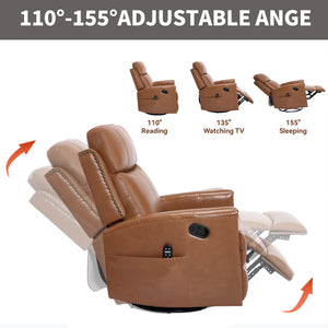Deep Swivel Recliner and Massage Chair