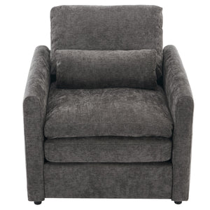 Cozy Upholstered Cushion Armchair For Living Room
