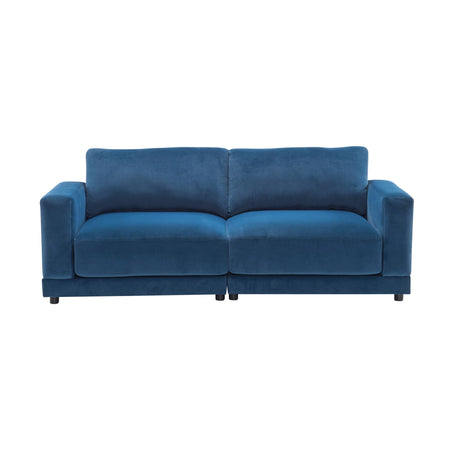 Modern Square Arm Sofa With Soft Fabric Upholstery, Deep Cushions - Best Buy Furniture