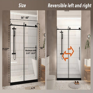 Frameless Shower Door With Handle