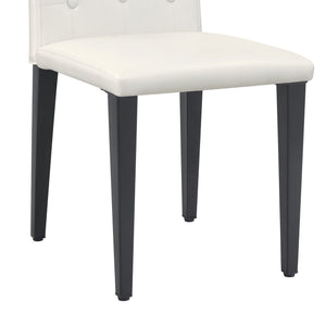 Dining Chairs With Ergonomic Buckle Backrest For Family Dining Rooms