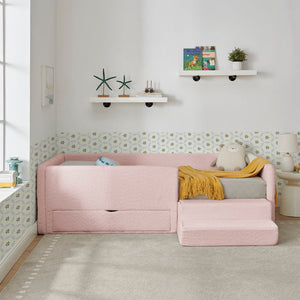 Safe Kids Bed With Guardrails And Storage