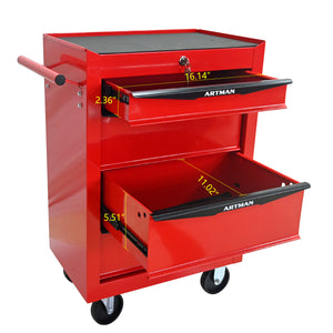 Rolling Metal Tool Chest with 4 Drawers