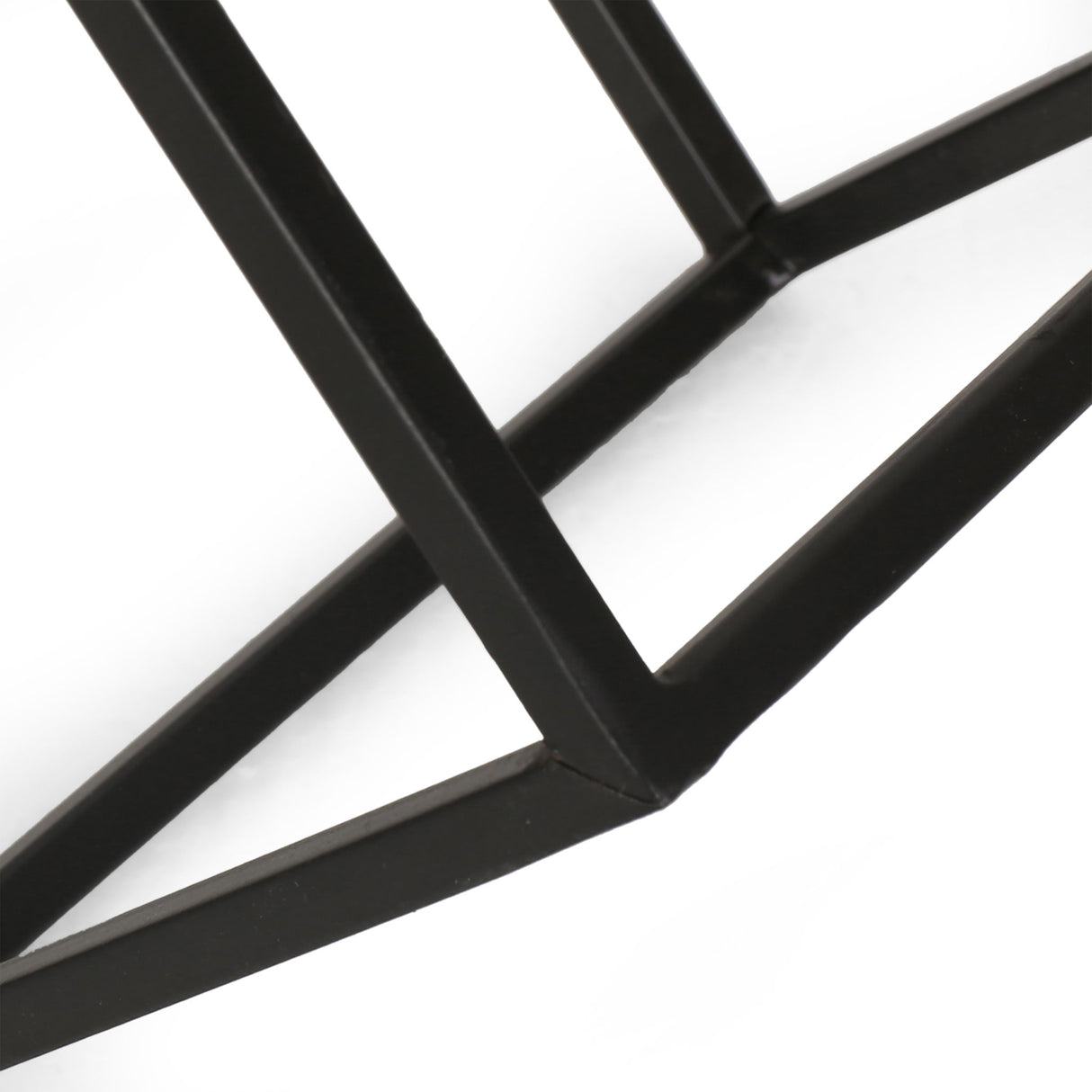 Modern Industrial Tabletop Wine Rack With 7 Bottle Holders - Black
