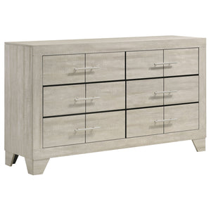 Strout - 4 Piece Queen Bedroom Set With Upholstered Headboard - Rustic