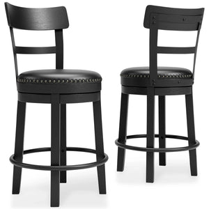 Valebeck - Full Back Swivel Stool - Best Buy Furniture