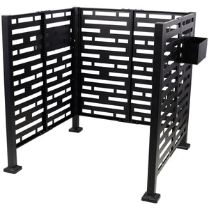3.5x3.5FT Metal Air Conditioner Privacy Fence with Planter Boxes