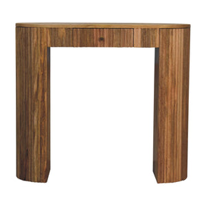 Solid Wood Soba Straight Console Table, 1-Drawer