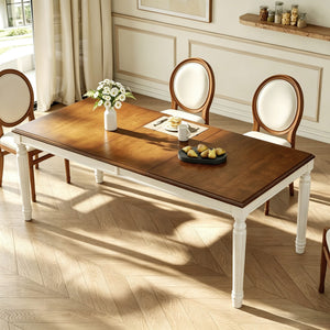 TREXM Traditional Rectangular Dining Table