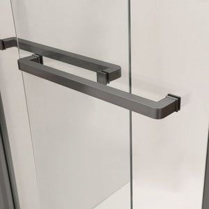 Modern Double Sliding Shower Enclosure, Tempered Glass