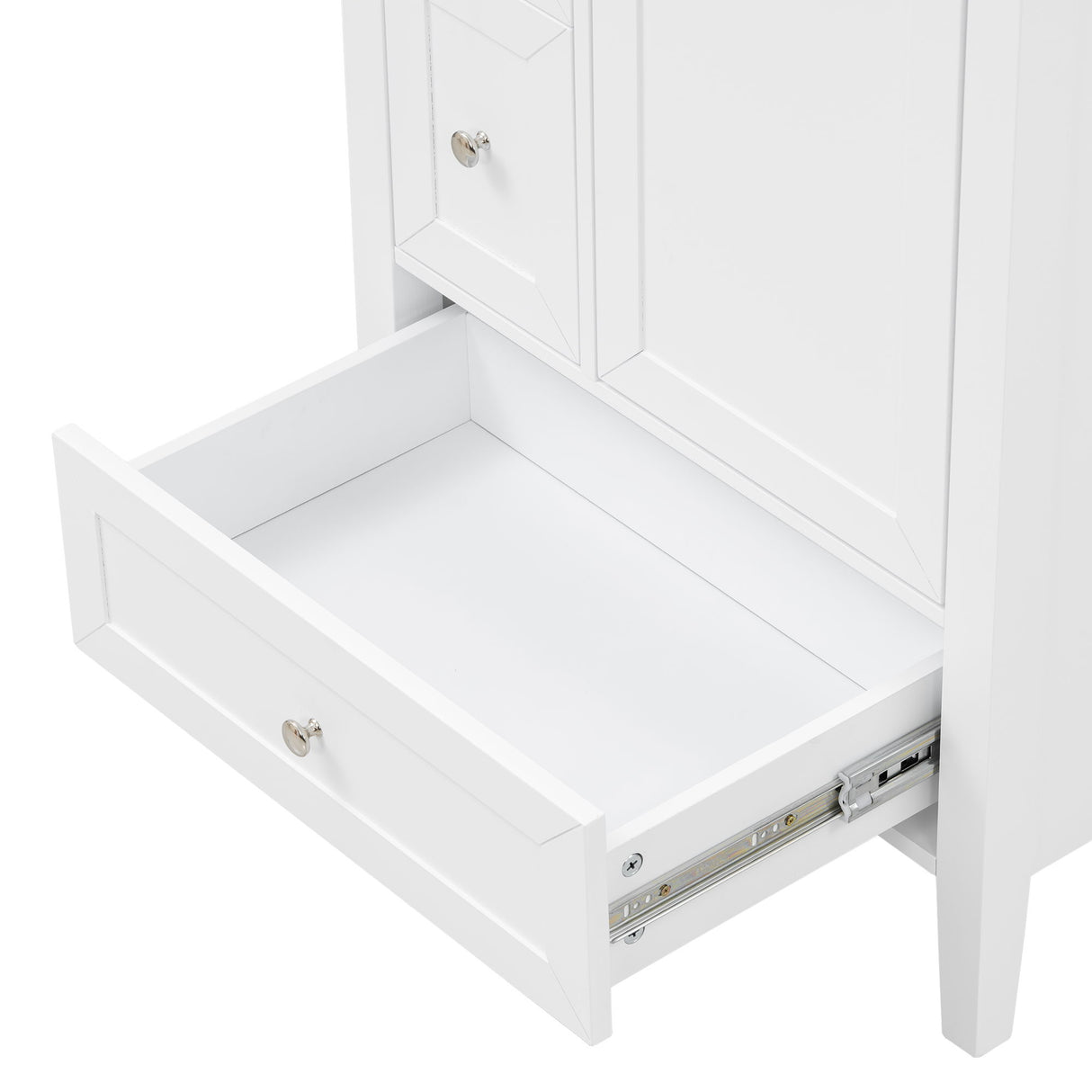 Modern Bathroom Vanity With Sink, Soft Close Drawers & Door, Storage Rack