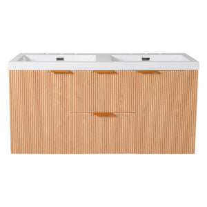 Modern Wall Mounted Bathroom Vanity, Soft Close Doors