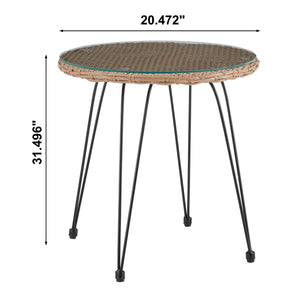 Antibes - 3 Piece Outdoor Patio Conversation Set